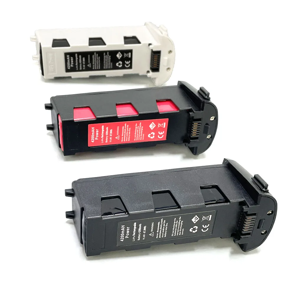Détail des connecteurs et câbles de la batterie Li-Po 7.4V 2200mAh, rechange fiable et sécurisée pour drone.