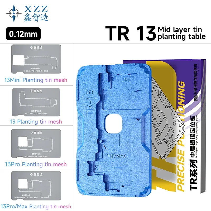 XZZ TR Series Reballing Stencil Middle Layer Planting Tin Platform