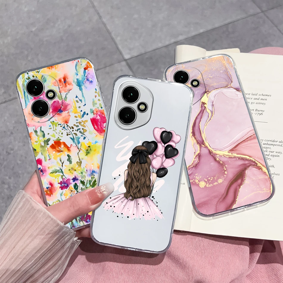 Gradient Color Transparent Back Cover - Soft, Slim Silicone Anti-Drop Phone Case