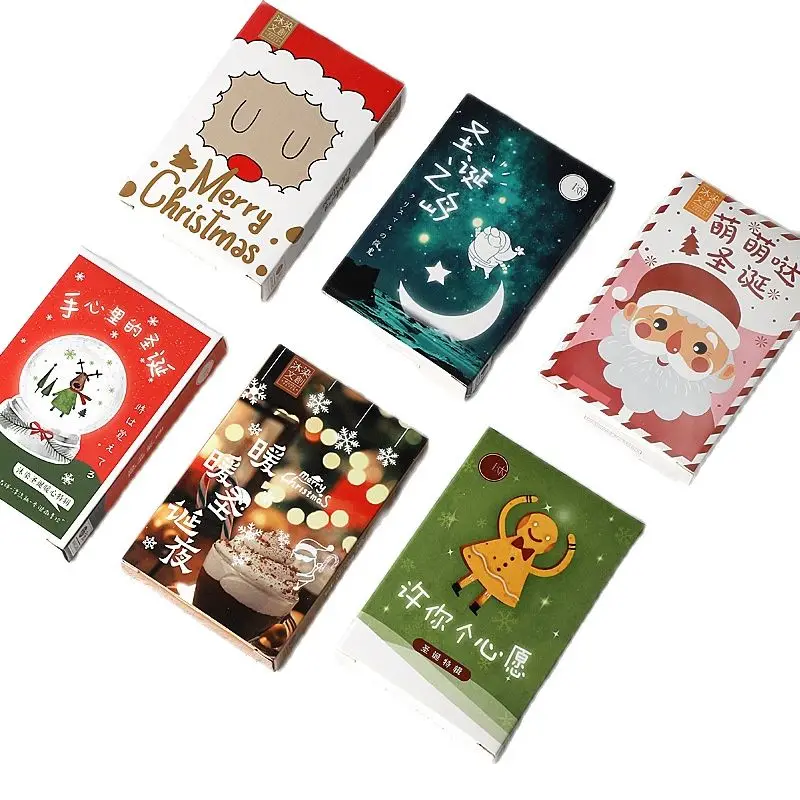 

28 Sheets/Set Merry Christmas LOMO Card DIY Mini Greeting Card Warm Christmas Eve Gift Wishes Message Card