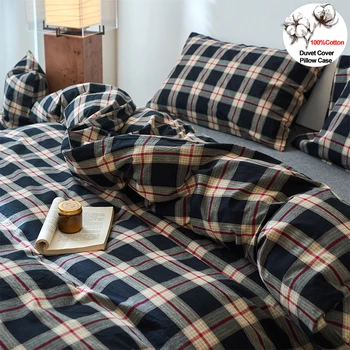 100% Cotton Yarn-Dyed Duvet Cover Set