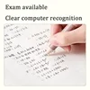 KACO Cute Gel Pen Set, 4pcs 0.5mm Black Ink Press Students Writing Brush, Quick Drying Signature Pens Office School Supplies 필통 5