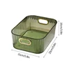 Rectangular Desktop Cosmetic Storage Drawer Stackable Green Box Acrylic Rack Sundries Snack Makeup Storage Basket Organizer 5