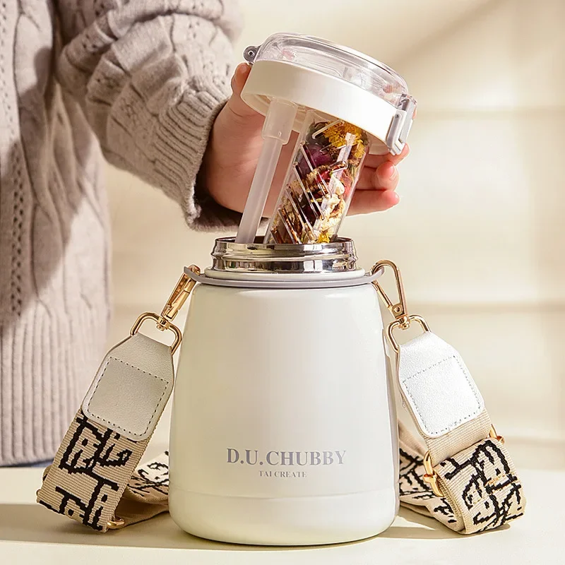 

1000 мл вакуумные фляжки, большая емкость, чашка для воды, Детская трубочка, большая чашка для живота, бутылка для воды из нержавеющей стали с соломинкой, бесплатная доставка