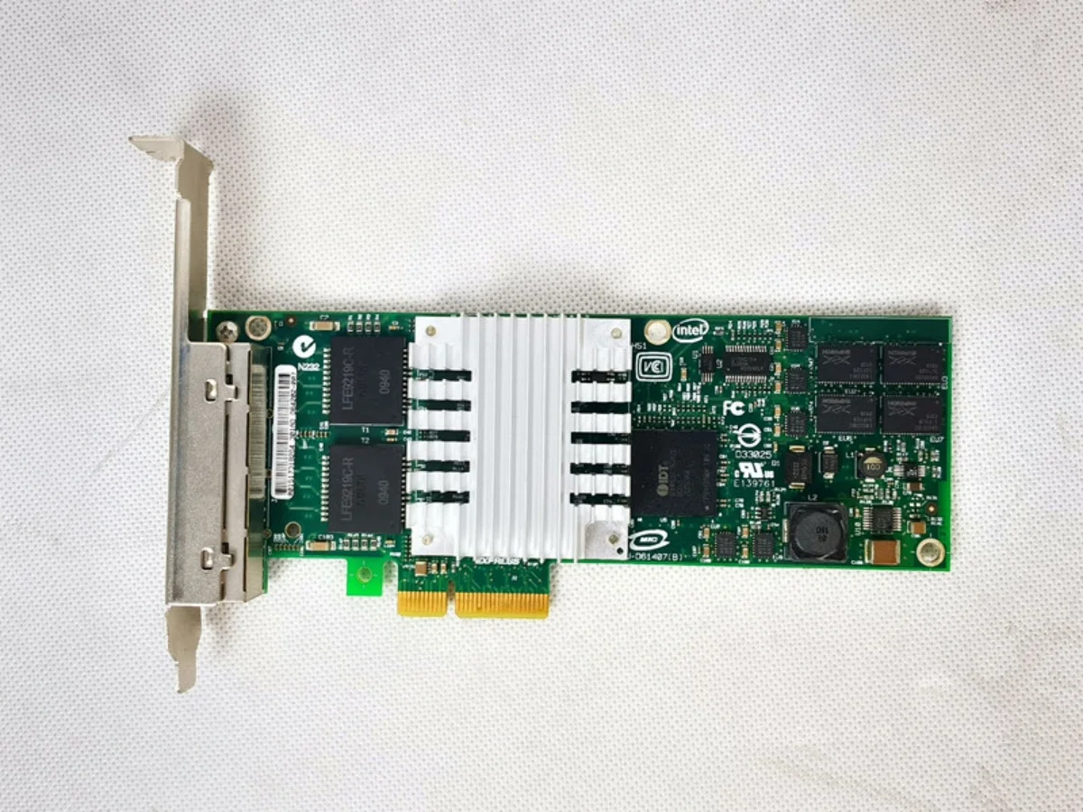 

Uesd Intel at9404pt 82571GB PCIe x4 сетевая карта четырехъядерный порт RJ-45 Ethernet