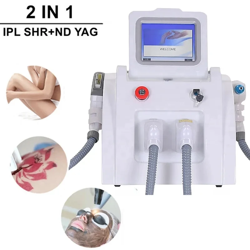 2023 Newest Desktop 2-in-1 Efficient IPL laser hair removal and Nd Yag  laser tattoo removal machine - AliExpress