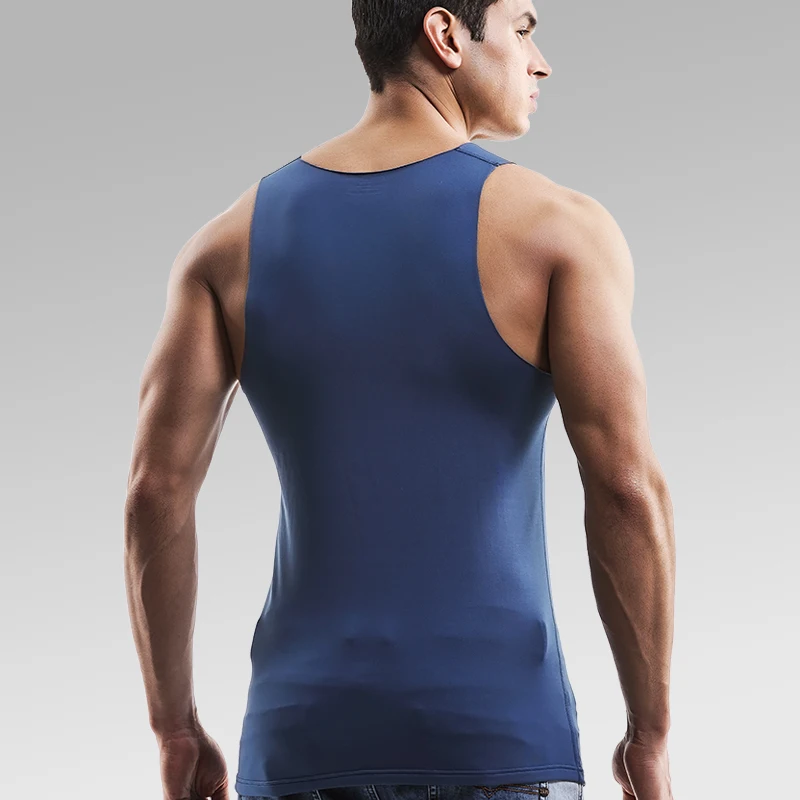 Cotton Vest Sports Sleeveless Vest Cotton Sleeveless T Shirt Winter Men's Thermal Vest Fleece-Lined Thickeneded Bottoming Intimates Large Size Waistcoat Vest Seamless Tight Sleeveless Top