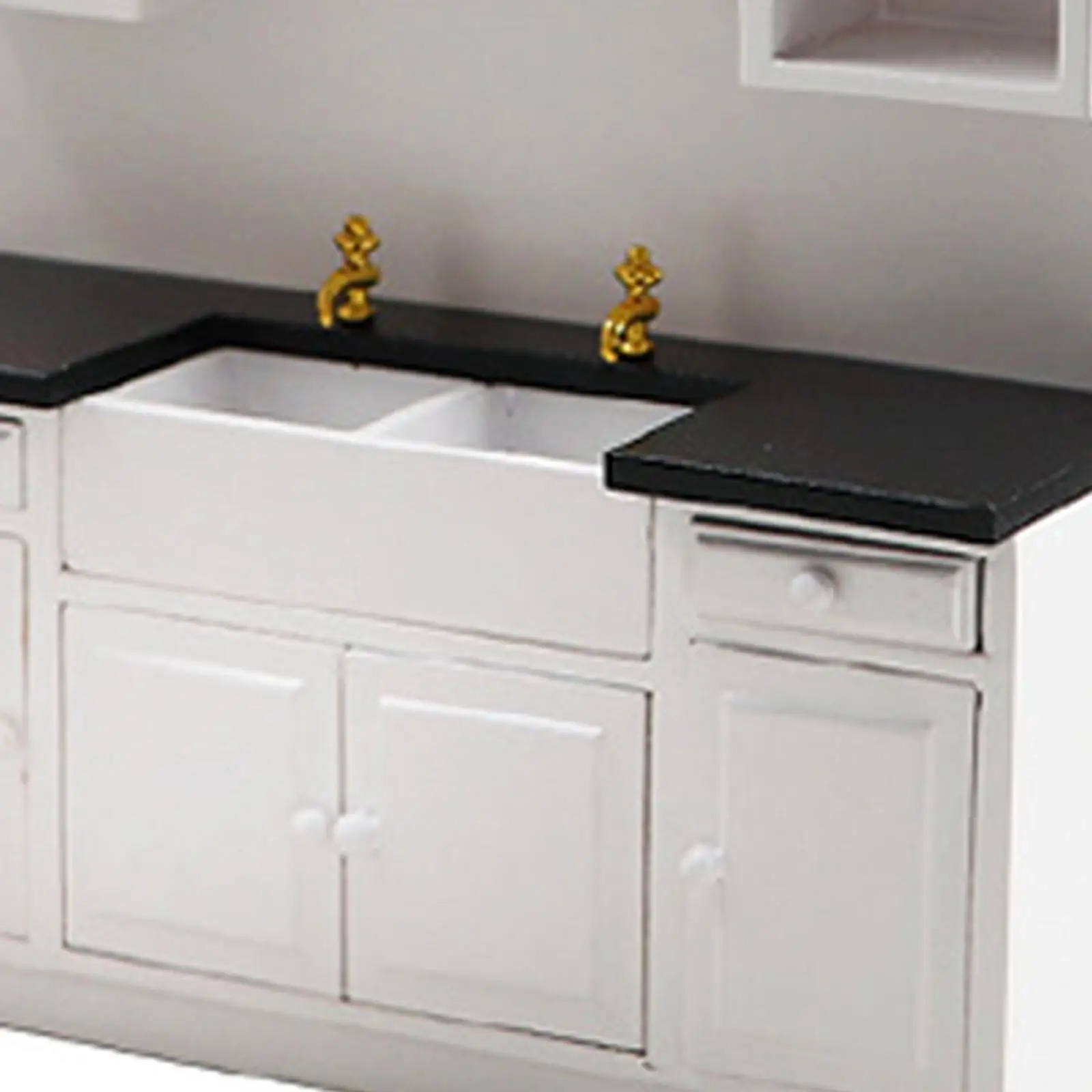 مجموعة أثاث غرفة الطعام وخزانة مطبخ بيت الدمية، ديكور منزلي بنفسك، أثاث بار صغير