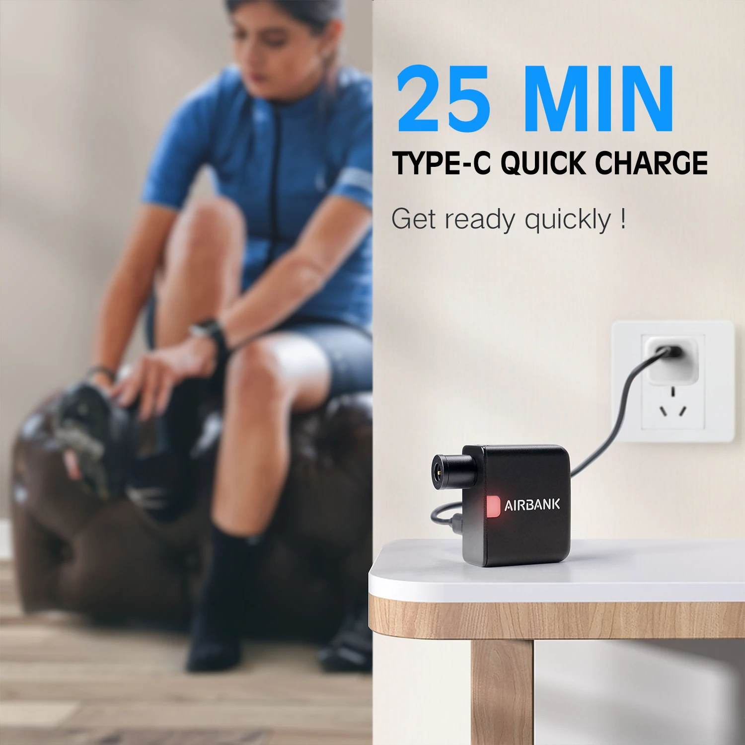 Pompa Elettrica Sup AIRBANK AS1 Mini Pompa Elettrica 100psi