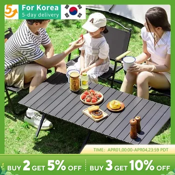 야외 휴대용 접이식 테이블, 에그 롤 테이블, 피크닉 캠핑 테이블, 자동차 마운트, 렌트하우스 피크닉 테이블, 무료 보관 가방