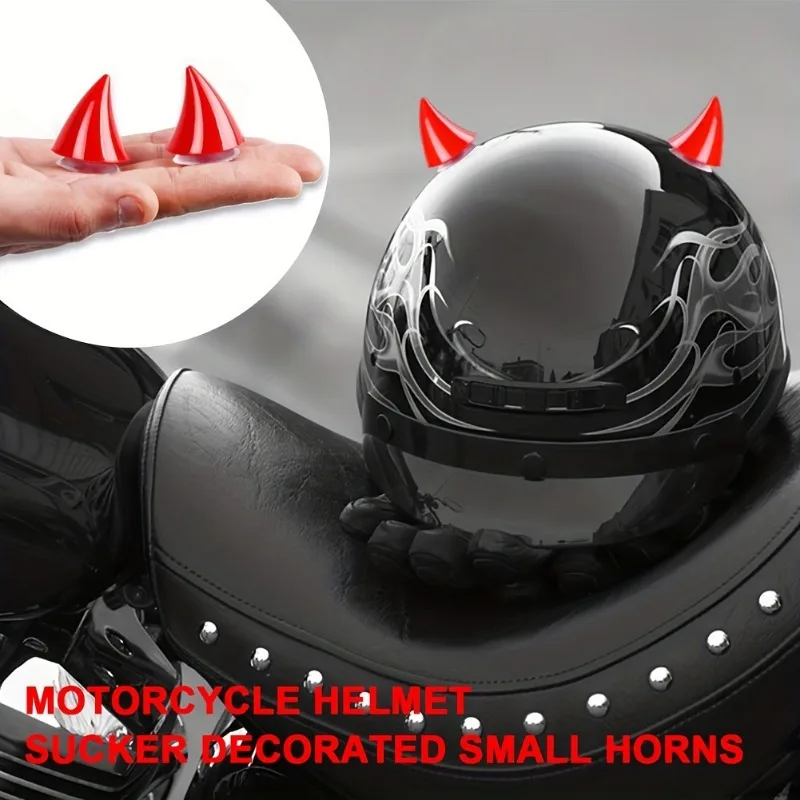 4pcs Motorcycle Helmet Cute Corner Rubber Horn Decoration Motocross Full Face Off Road Helmet Decoration Motociclista Accesorios