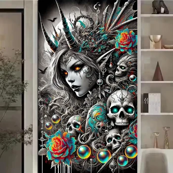 Horror Ghost DIY 5D Diamond Painting New 2026 Full Square Round Drill Mosaic Diamond Art Embroidery For Home Decor Gift 1