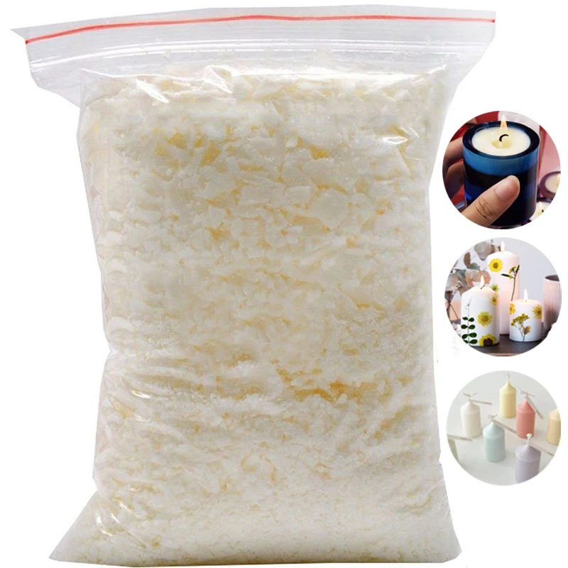 NaturalSoyWaxFlakeScentedCandlewaxMaterial100AdditiveFreeDIY