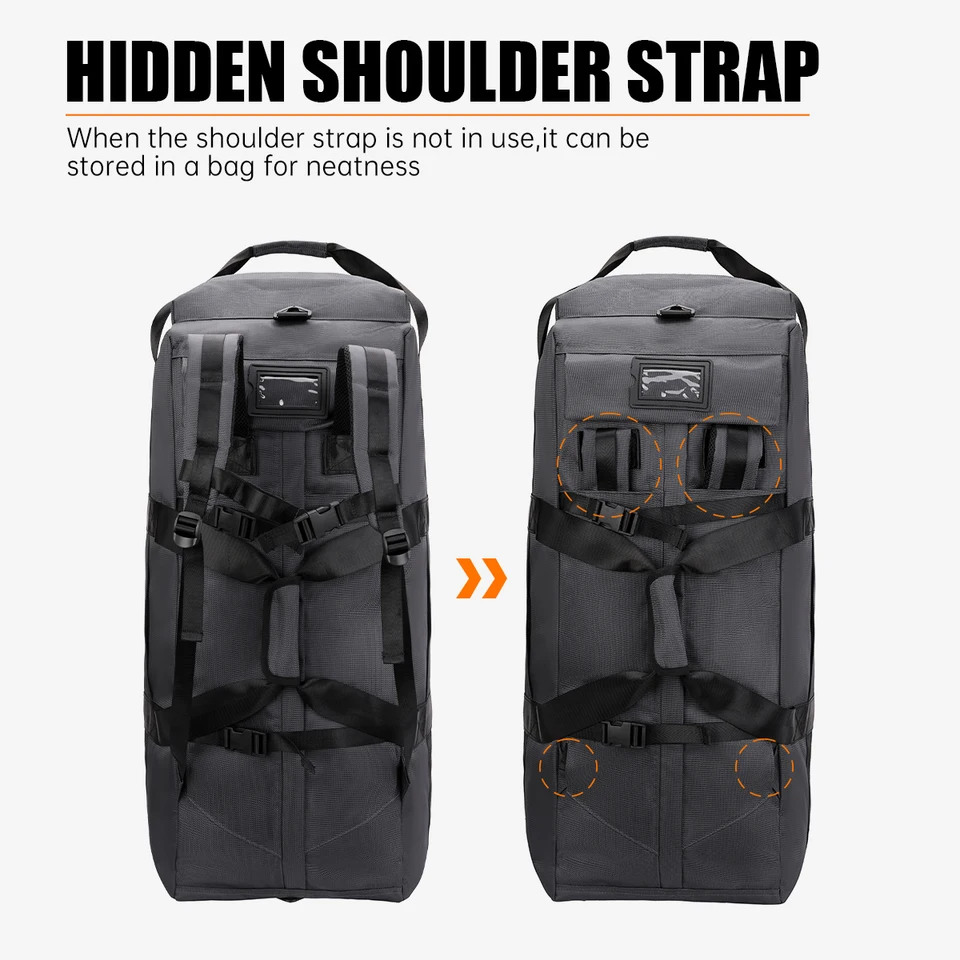 Large-Capacity Handbag, Portable Outdoor Hand Luggage, Roller Travel Bag, Convenient And Practical Unisex Duffel Bag_voghion.com