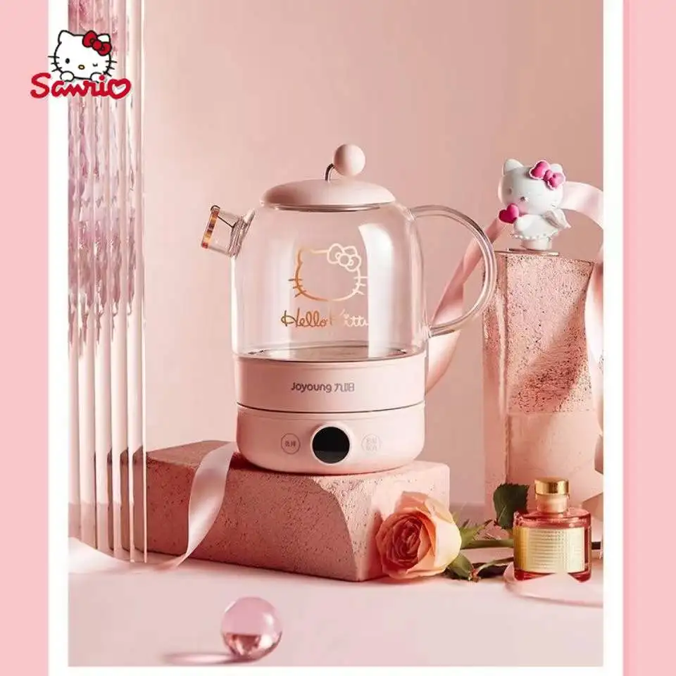 Электрочайник Sanrio с кнопками для приготовления пищи 220 В светодиодный