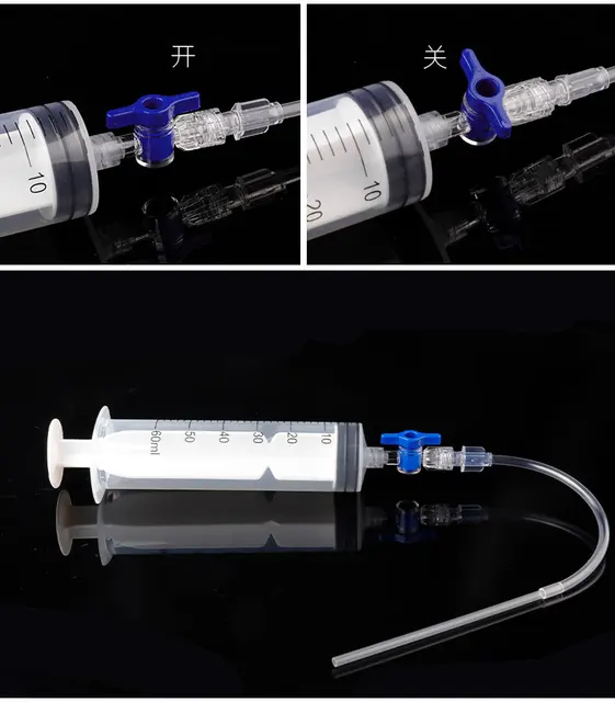 Kit Riparazione Pneumatici Tubeless Per Bici - Siringa Sigillante 60ml Con Strumento Rimozione Valvola - Foto 4