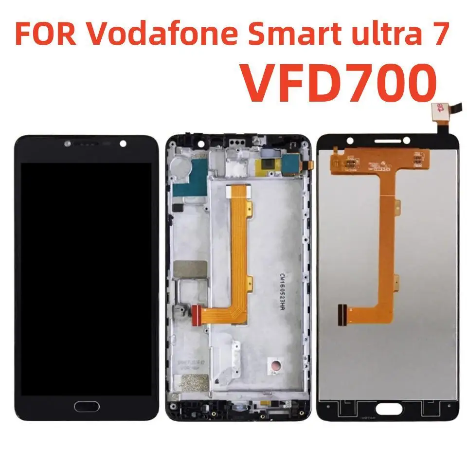 5.5 ''Per Vodafone Smart Ultra 7 Vfd700 Display Lcd + Touch Screen Digitizer Assembly Con Cornice Per Vodafone Ultra7 Vfd700 Lcd