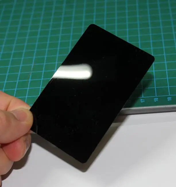 Glossy Finish Blank Plastic PVC Acetate Business Cards