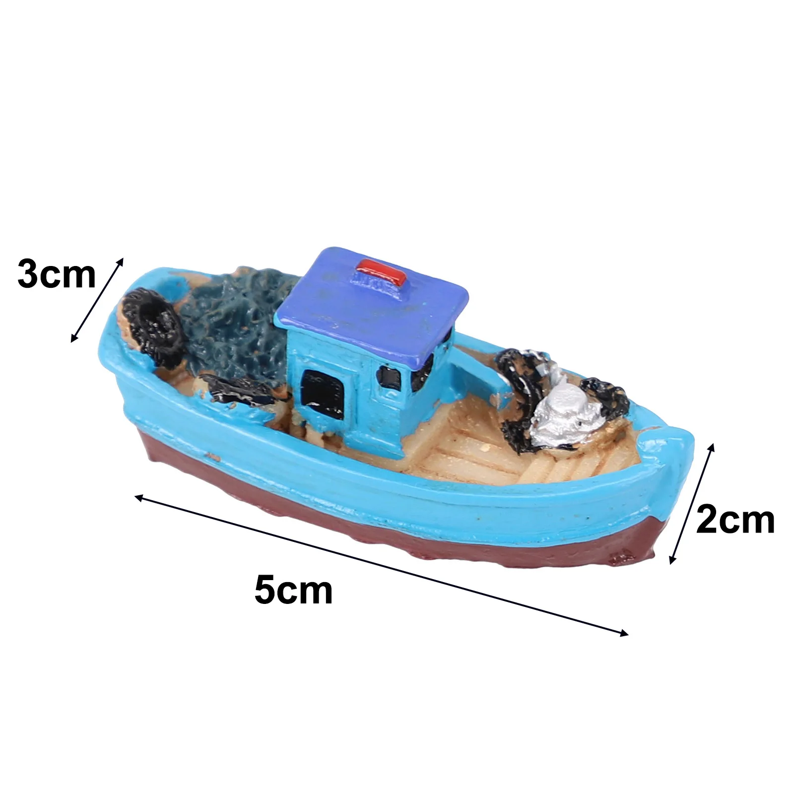 

Craft Home Tabletop Decoration 2*3*5cm At Random Boat Fishing Ship Toy DIY Miniature Mini Model Useful Durable New