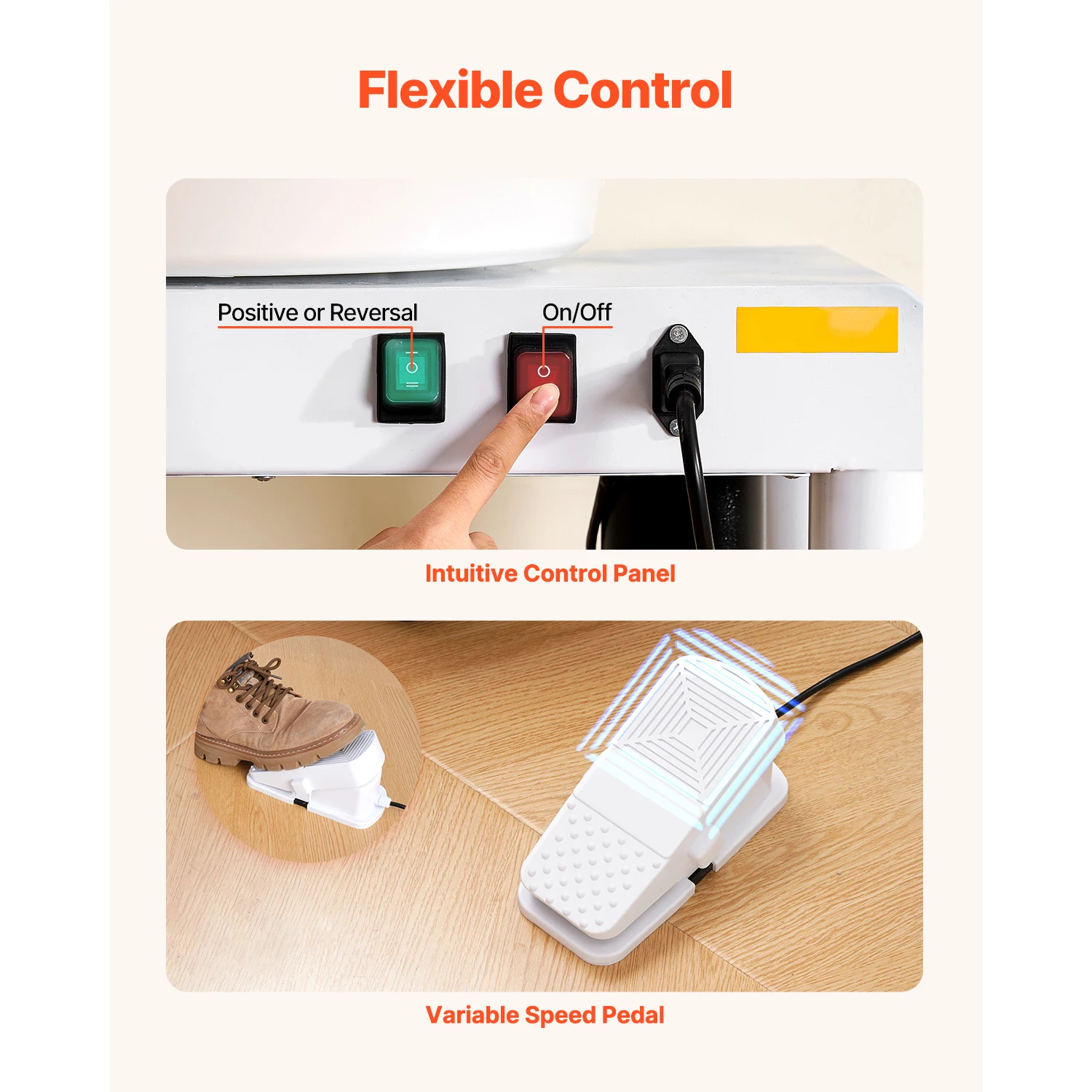 Ceramic Pottery Wheel Machine 60-300 RPM