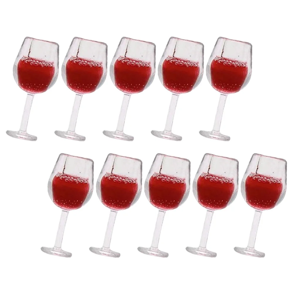 

Miniature Wine Glasses Champagne Cup Mini Goblet Model Micro Landscape Dollhouse Decoration Accessories