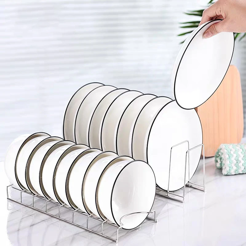 Disinfection Cabinet with Built-in Dish Rack Kitchen Supplies Stainless Steel Countertop Single-layer Drainage Bowl Dish Rack