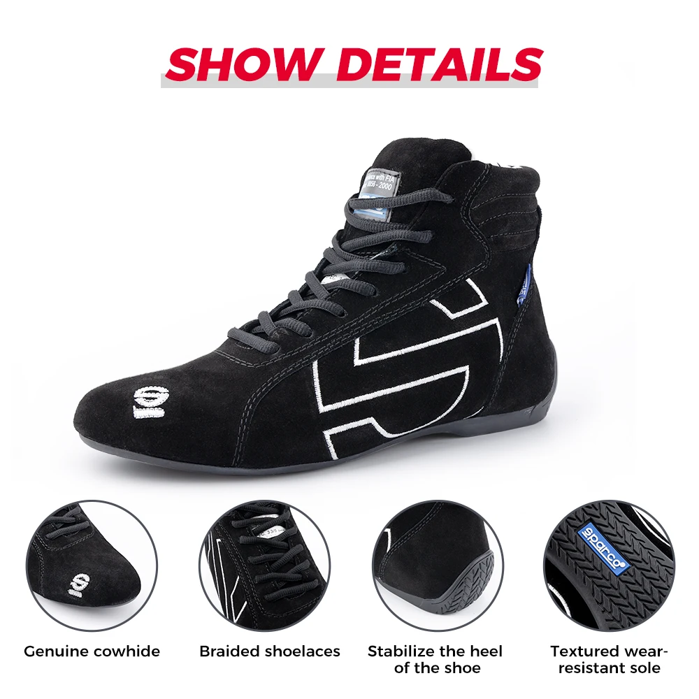 Motorcycle Karting Car Shoes Boots Men Motocross Unisex Racing Sport Club Exercise Sneaker Professional Fluff ATV UTV Cowhide