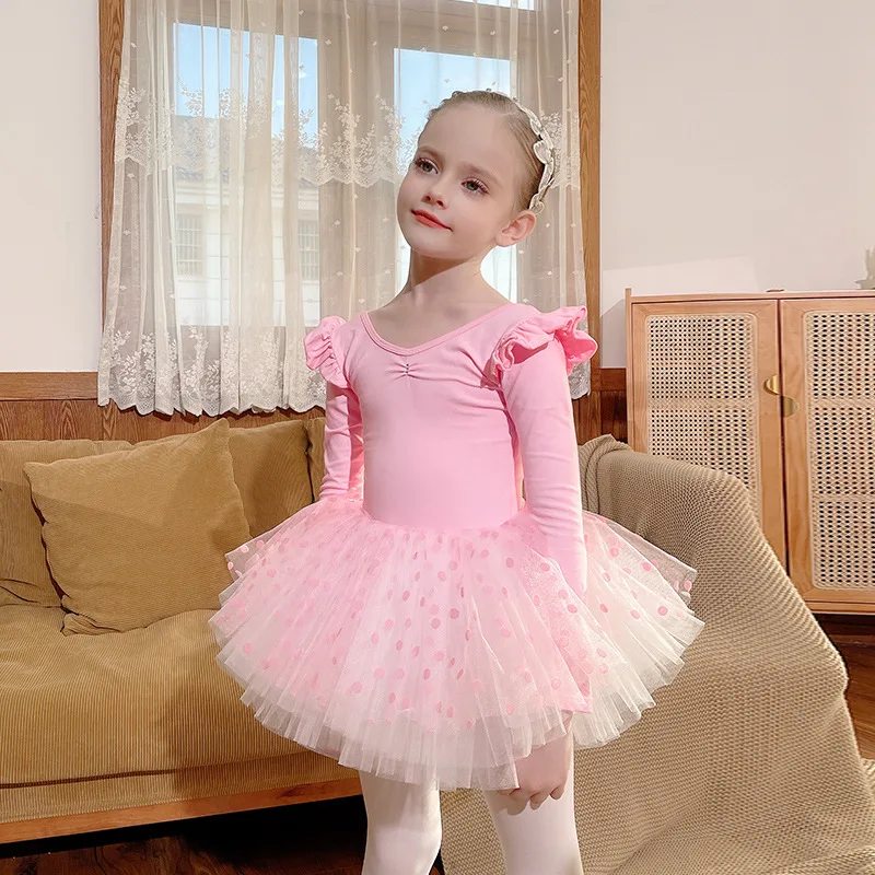 Skim Drijvende kracht Raap bladeren op Meisjes balletjurk turnen maillots dans draag roze dans bodysuits ballerina  kleding kinderen tutu dans kostuums voor podium| | - AliExpress