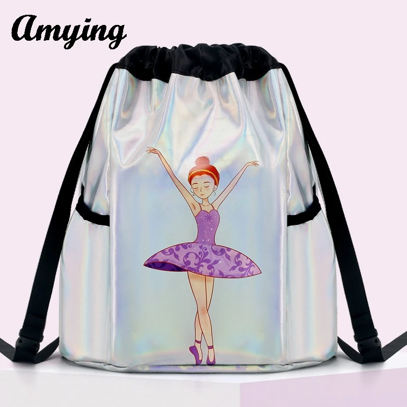 Children's Dance Bag Large Capacity Dance Bag Girls Training Clothes Storage Backpack Kids Ballet Dance Shoulder Bag 5