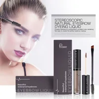Pudaier 4 Color Waterproof Long Lasting Eyebrow Gel Set Makeup Coffee Black Brown Paint Eye Brow Gel Tint Make Up for Miss Women 2