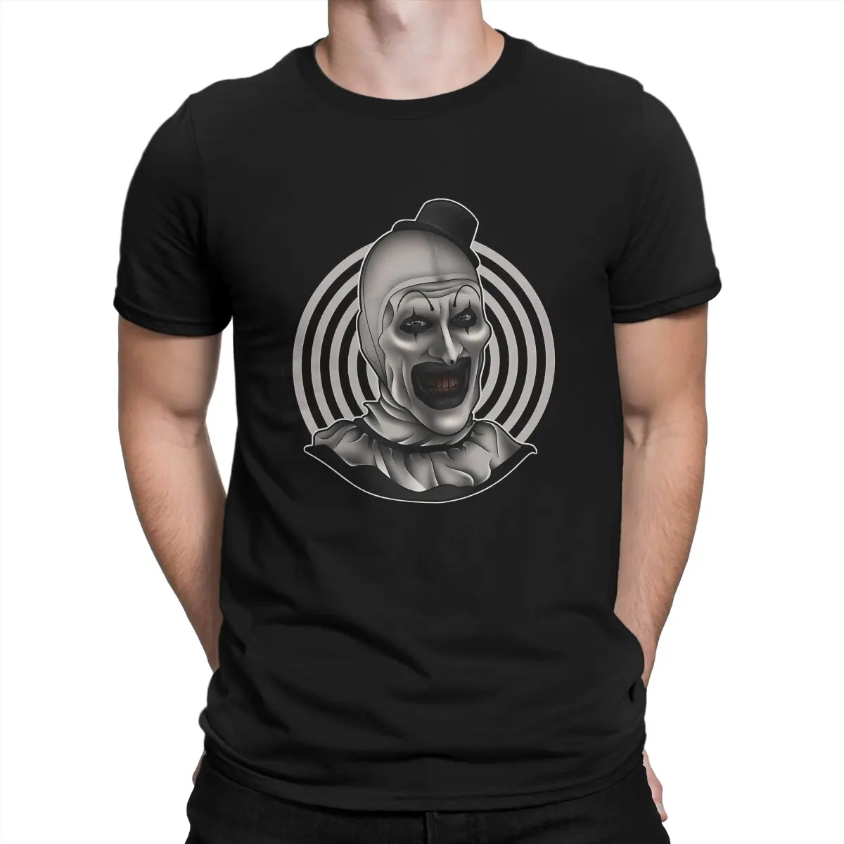 

Art The Clown T Shirts for Men Cotton Casual T-Shirts Crewneck Terrifier Horror Films Tees Short Sleeve Tops Gift