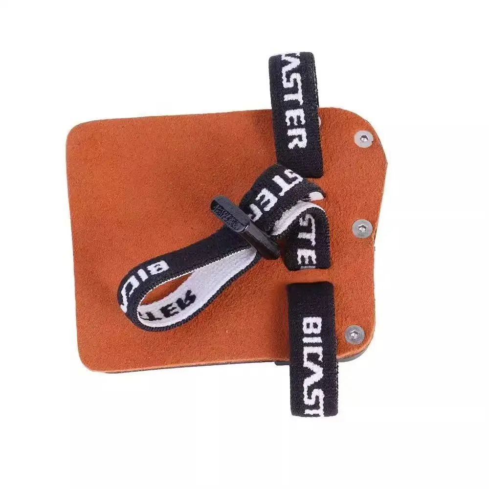 Archey Finger Tab Barebow Finger Guard Protection Bicaster SP3 Cowhide + Aluminum LH/RH American Hunting Shooting Accessory