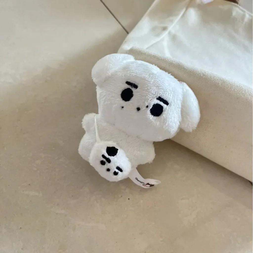 Kpop Idol SUNGHOON Plush Doll Stuffed White Dog with Bag - AliExpress