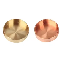 

Nordic Copper Round Storage Tray Desk Metal Storage Organizer Jewelry Organizer Small Items Storage Dishes Home Décor