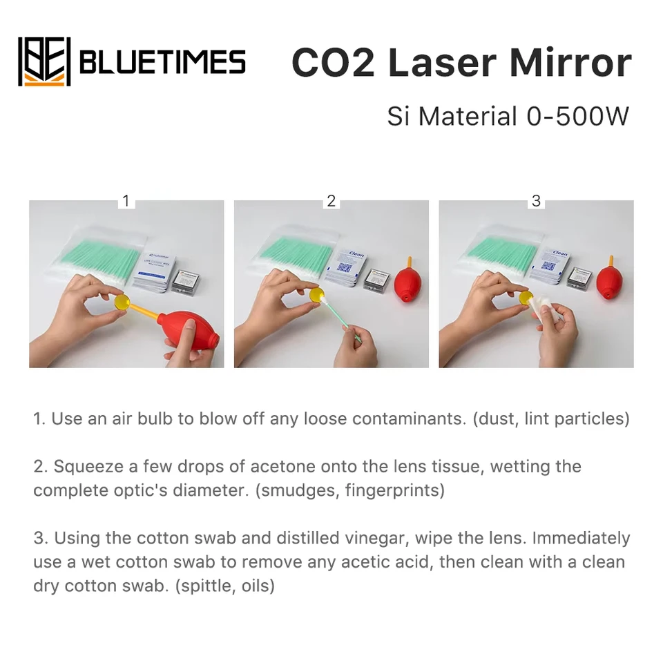 Cloudray CO2 laser Focus lens Lentille de Focalisation ZnSe pour Laser