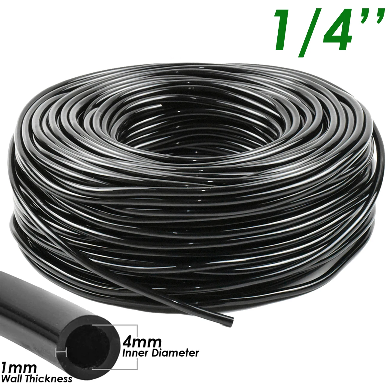 5m-50m 1/4inch Garden Watering Hose 4/7mm PVC Micro Drip Irrigation Balcony Pipe Tubing Sprinkler Lawn Greenhouse SPRYCLE garden hose water hose plastic hose expandable hose silicone tube plastic tube acrylic tube drip irrigation system
