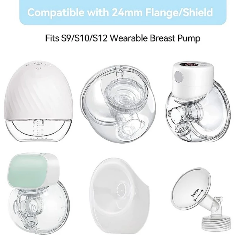 Flange Inserts 15/17/19/21mm Compatible with TSRETE Medela Momcozy S9/S9Pro/S12/S12Pro Wearable Breast Pump accessories