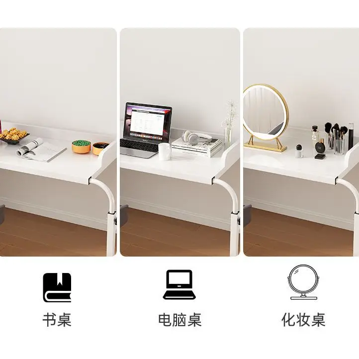 Bed Table Bedside Table Mobile Desk on Bed Small Bedroom Liftable Computer Desk Lazy Study