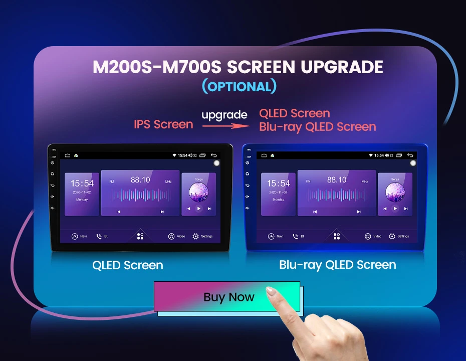 pioneer car stereo M200S-M700S SCREEN UPGRADE IPS Screen UPGRADE QLED Screen IPS Screen UPGRADE Blu-ray QLED Screen android car stereo