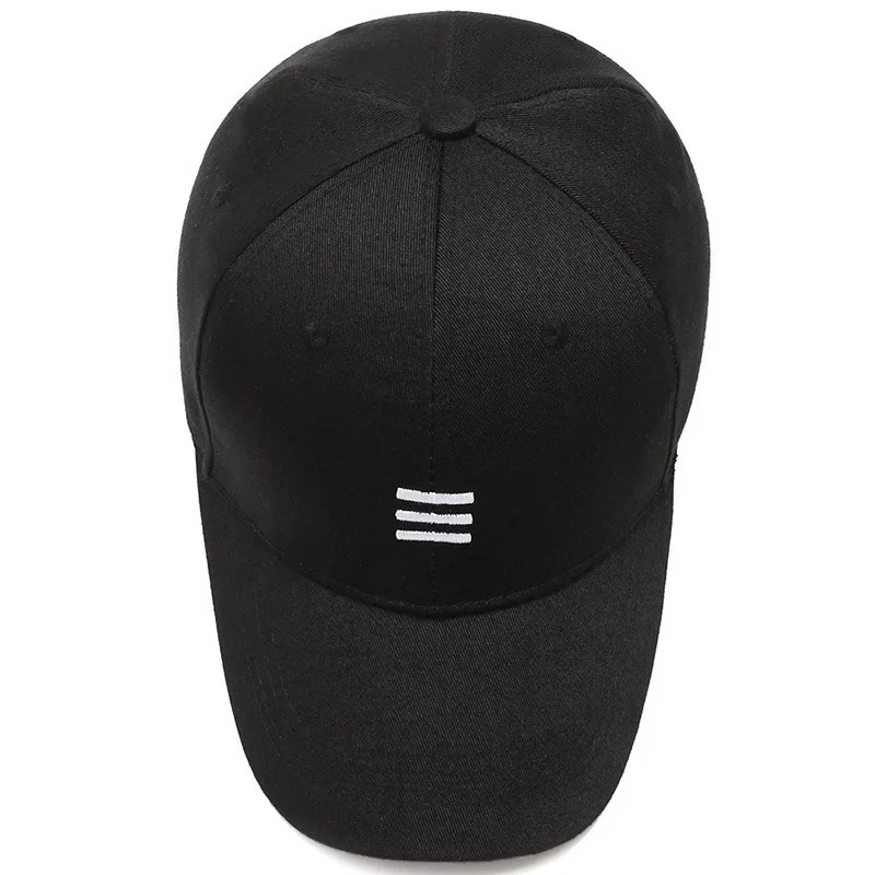 Korean Version simple three horizontal bars embroidered Summer Baseball Men Women's fashion leisure sunshade Cap Sports Sun Hats Baseball Caps