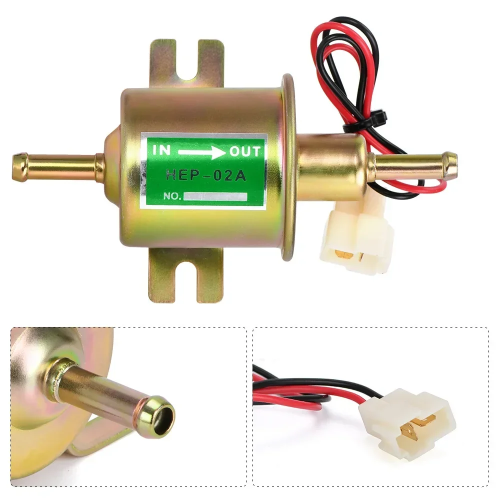 

Low Pressure Gasoline Electric Fuel Pump HEP-02A 12V 24V For Car Motorcycle Diesel Pump Fuel Transfer Pump EP-500-0 Excavator