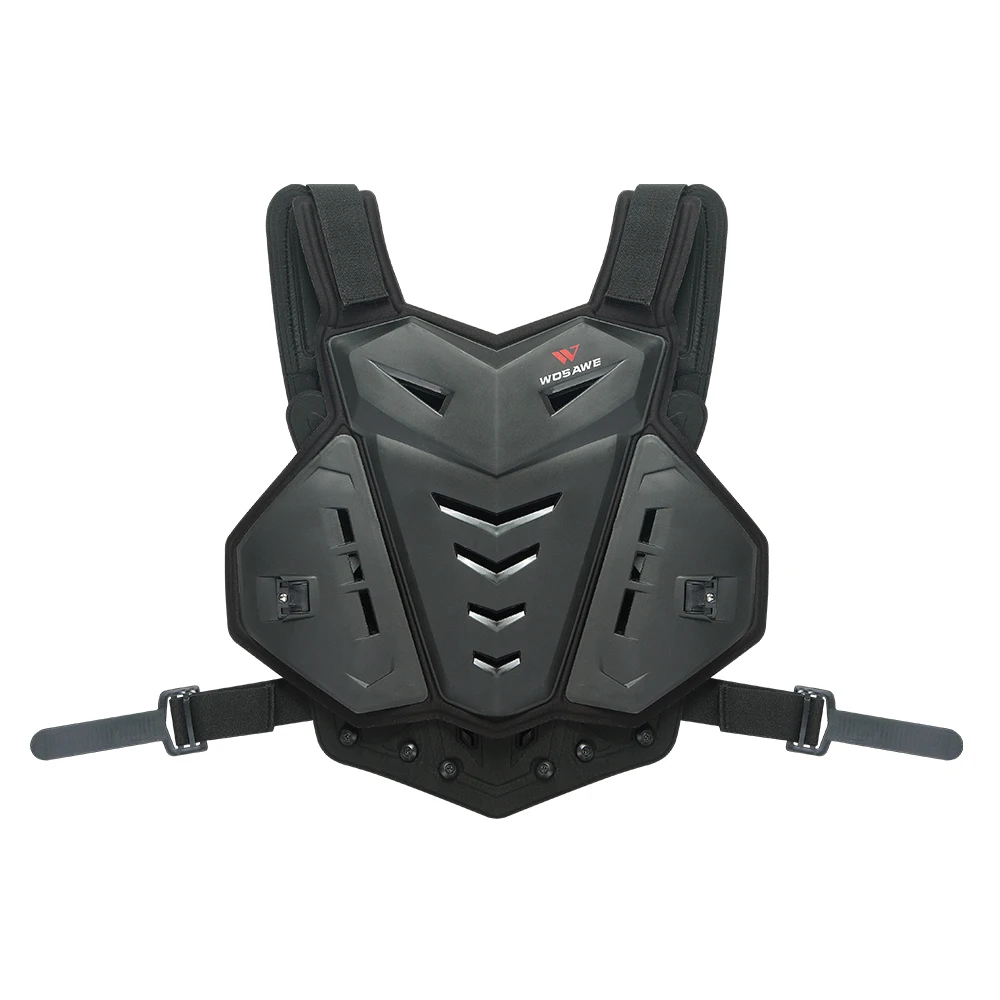 WOSAWE Motorcycle Jacket Body Armor Motocross Chest Back Protector Motocross Off-Road Racing Skateboarding Vest Protective Gear