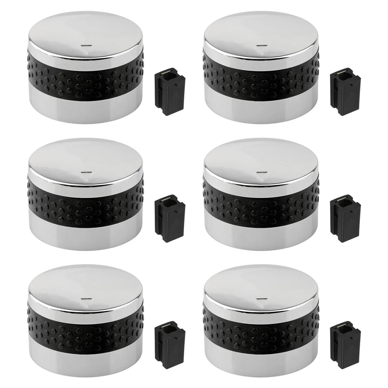 Gas Grill Control Knobs 3PCS 5PCS 6pcs Replacement Non-slip Rotary Switches Fit BBQ Gas Grill for Oven Stove Round Accessories