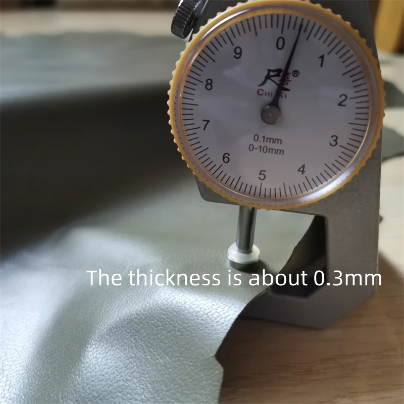 초박형 카키 양가죽, 1 층 가죽, 진짜 가죽 원단, 수제 DIY 의류, 다운 수리, 전체 양가죽, 0.3mm