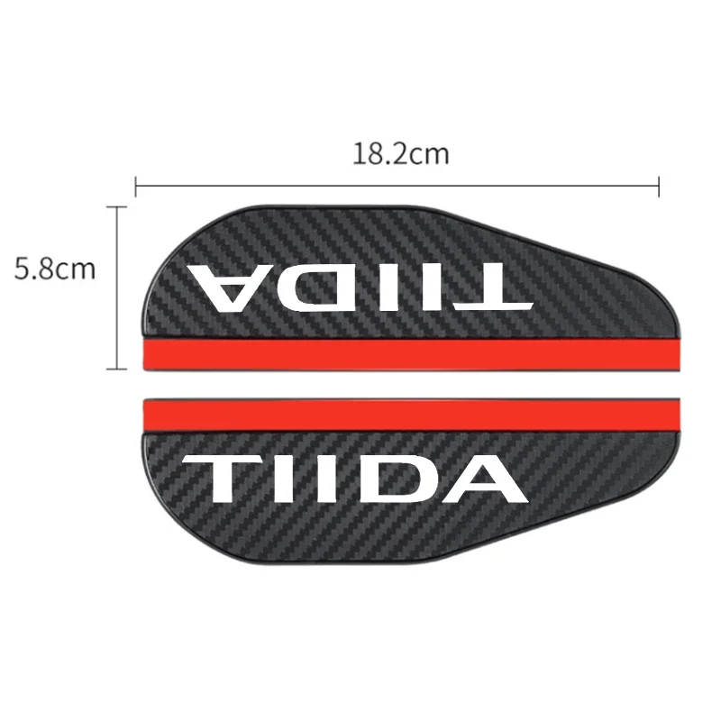 2x Car Rearview Mirror Rain Eyebrow Protector Rain Sticker for Nissan Tiida Roomster Weatherstrip Tiida Auto Accessories rearview mirror rain shield,rearview mirror rain eyebrow,car rearview mirror visor,rearview mirror rain guard,rearview mirror visor