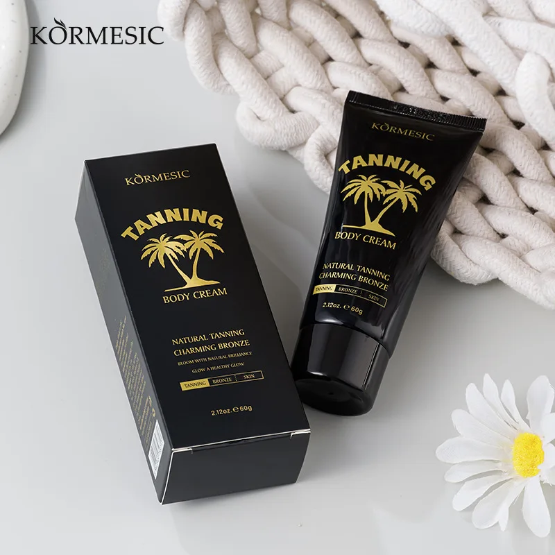 KORMESIC Tanning Body Cream Moisturizing Easy Coloring Body Cream Care