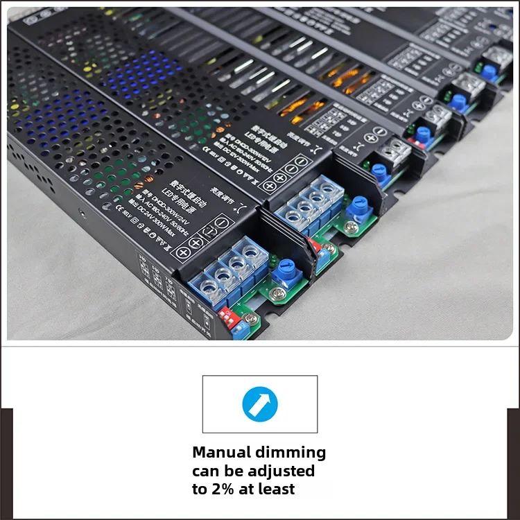 조정 가능한 지연 시작 LED 스트립 조명, Cob 램프, 전원 공급 장치용 정전압 스위치, 12V, 24V, 60-300W