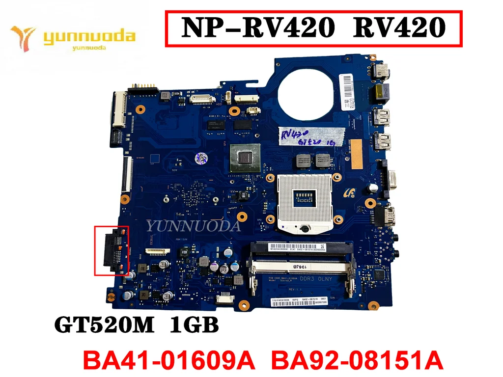 Motherboard Original para Samsung Np-rv420 Rv420 Gt520m 1gb Ba4101609a Ba41-01608a Ddr3 Testado Bom
