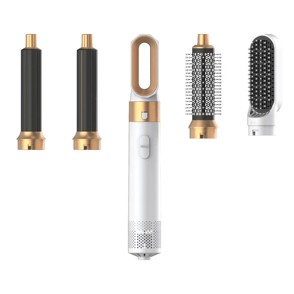 hair styler 5 in 1 low noise 1000W hair curling straightening drying hot air brushes