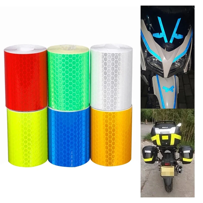 

10 Meter Long Bicycle Reflective Tape Car Warning Sticker Motorcycle Truck Safety Warning Reflective Sticker Outdoor Accessories